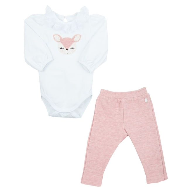 Conjunto Branco e Rosa - Grow Up