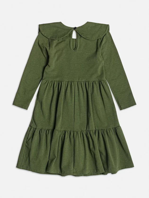 Vestido Gola Laço Verde - Momi