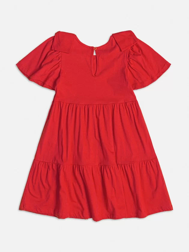 Vestido Vermelho com Laço - Momi