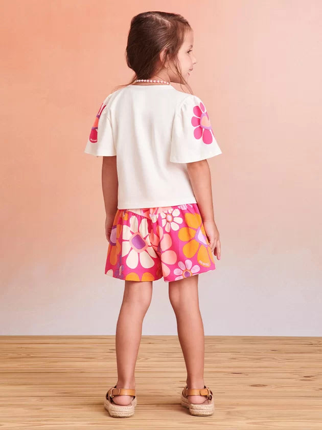 Conjunto Blusa e Short Floral - Momi