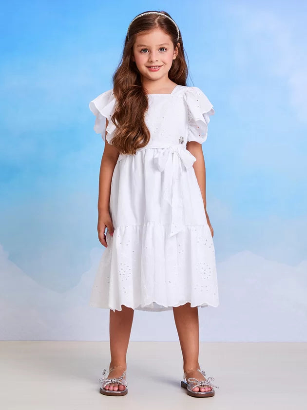 Vestido de Laise Branco - Momi