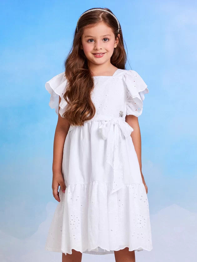 Vestido de Laise Branco - Momi