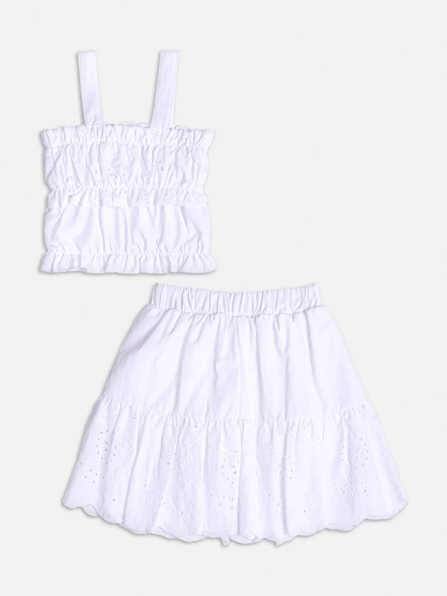 Conjunto Branco com Laise - Momi