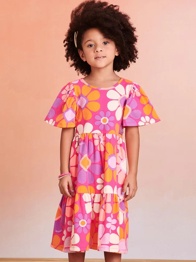 Vestido Estampado de Flores - Momi