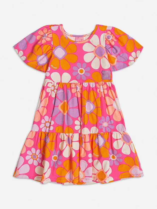 Vestido Estampado de Flores - Momi