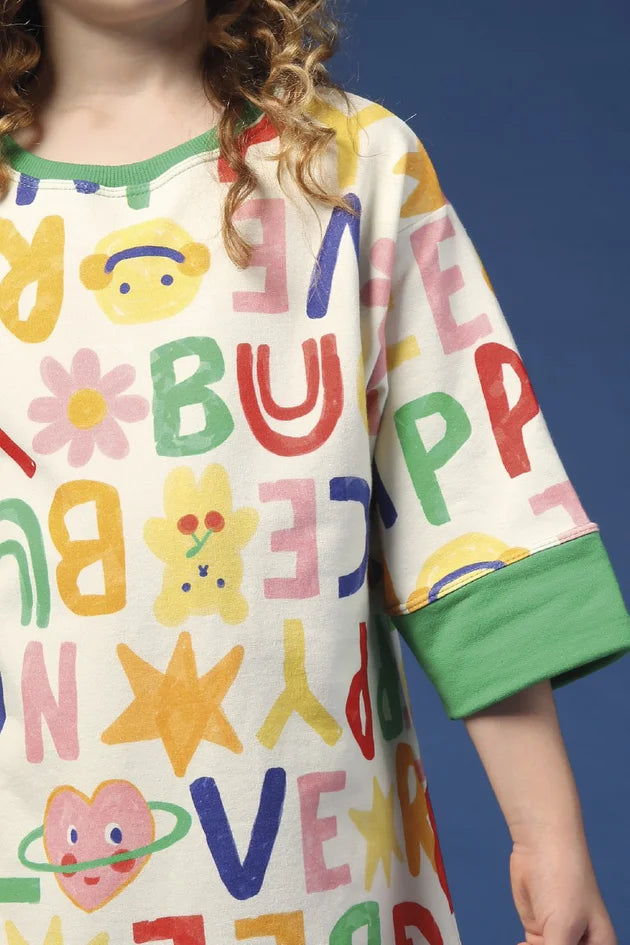 Vestido Letras Molecotton - Bug Bee