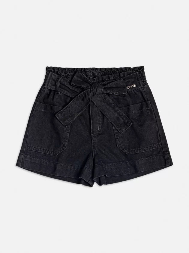 Short de Sarja Preto - Momi