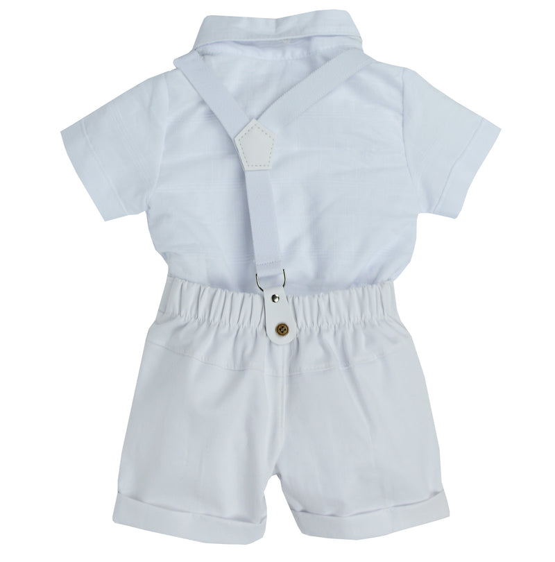 Conjunto com Suspensório Summer Party Branco - Grow Up