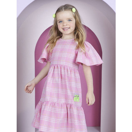 Vestido Xadrez Rosa  Momi