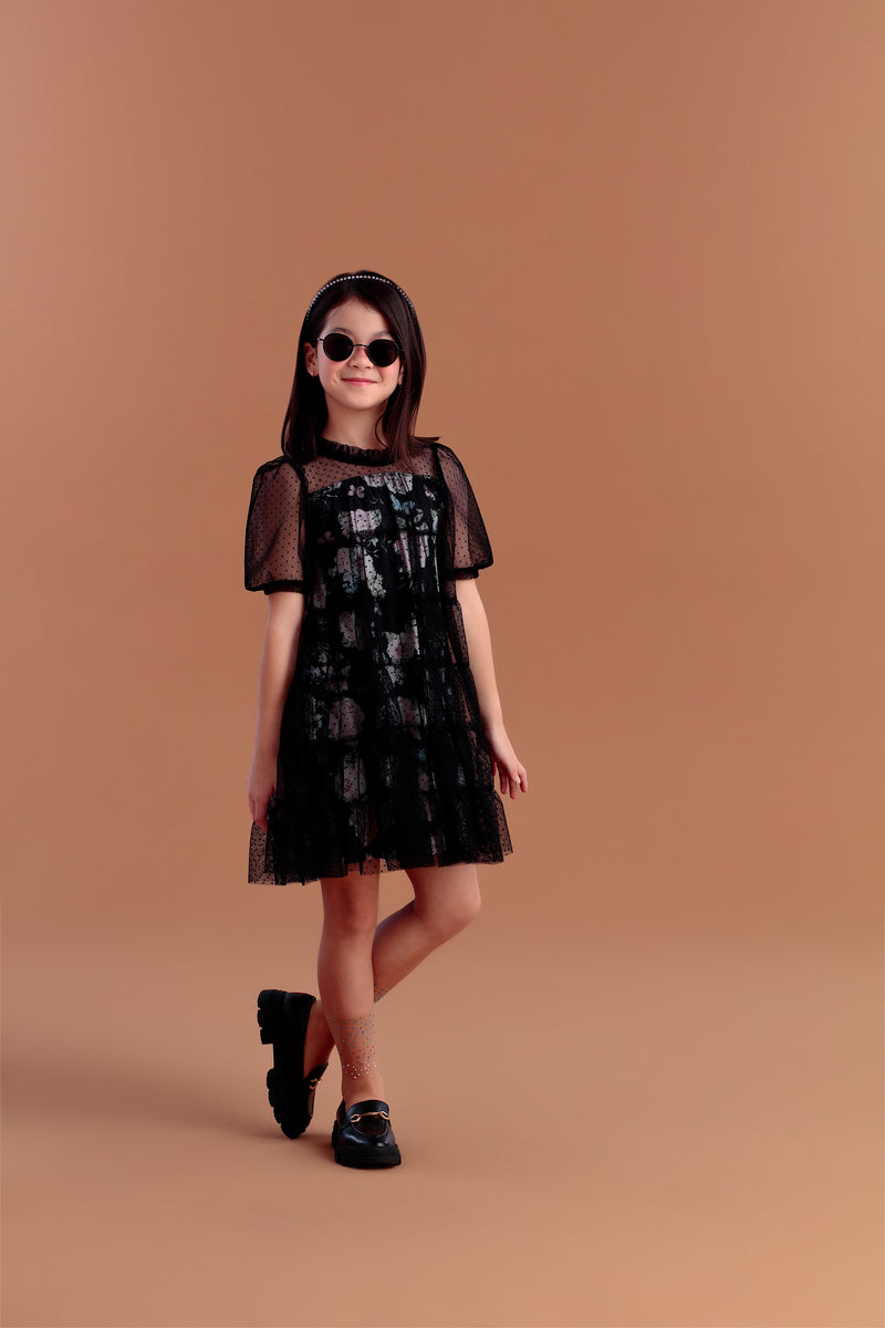 Vestido Black Bear - Petit Cherie