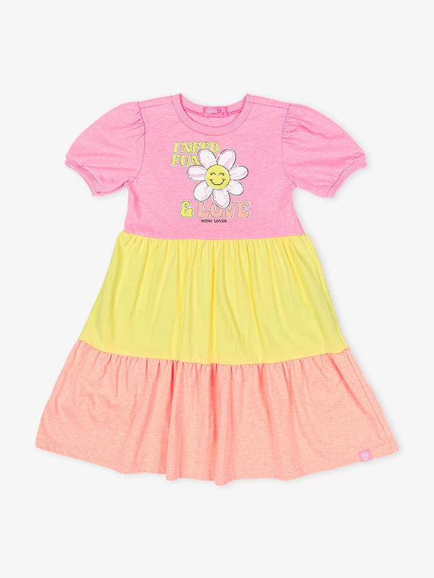 Vestido Marias Margarida Neon - Momi