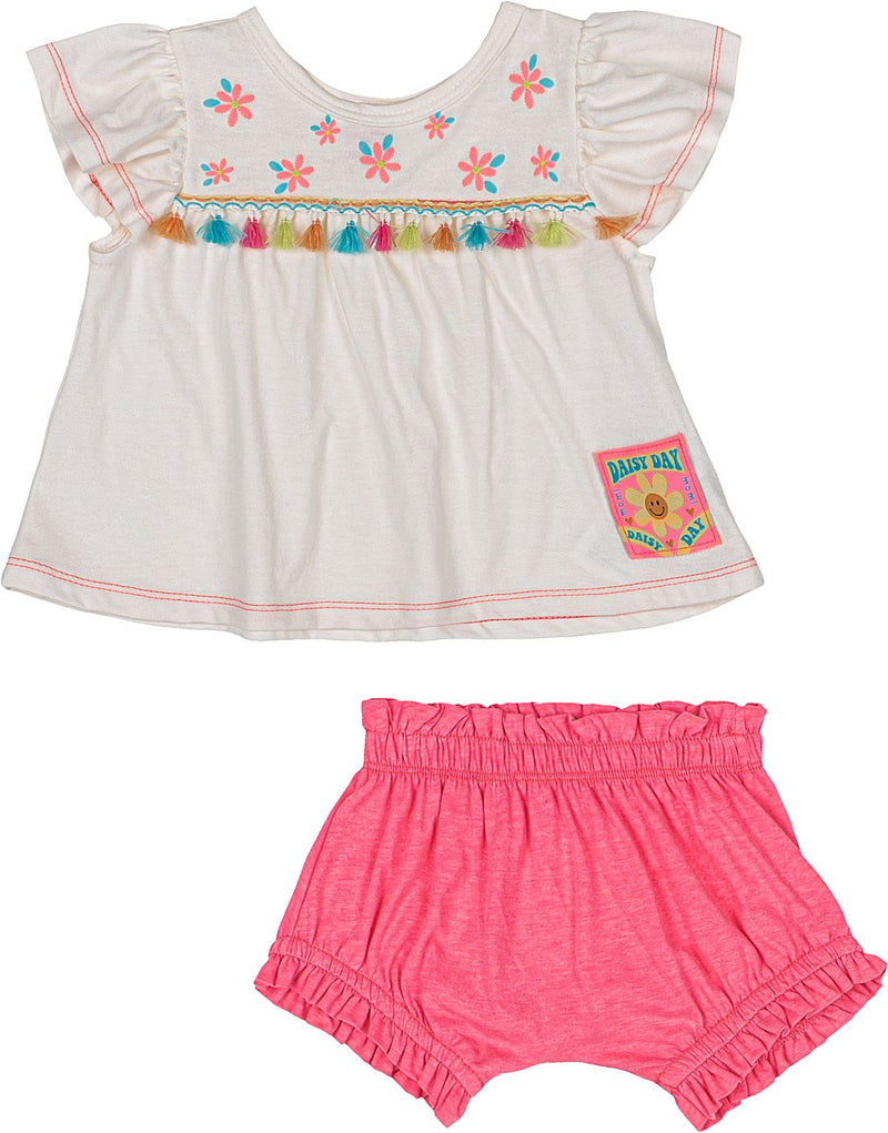 conjunto blusa e shorts perola - momi