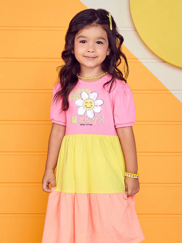 Vestido Marias Margarida Neon - Momi