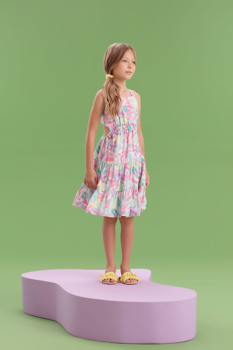 Vestido Tropical Leaves - Petit Cherie