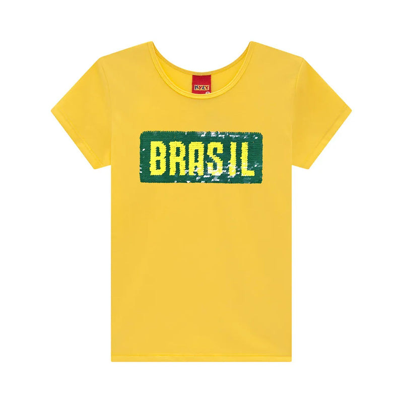 camiseta brasil feminina