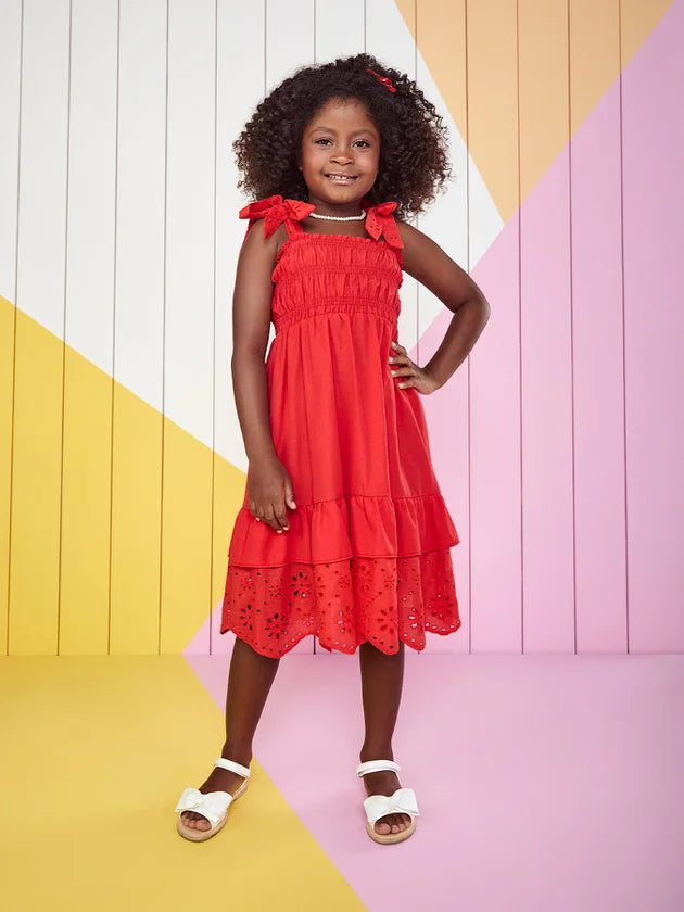 Vestido Lasie com Elastex Vermelho - Momi