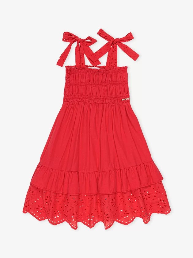 Vestido Lasie com Elastex Vermelho - Momi