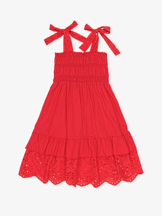 Vestido Lasie com Elastex Vermelho - Momi