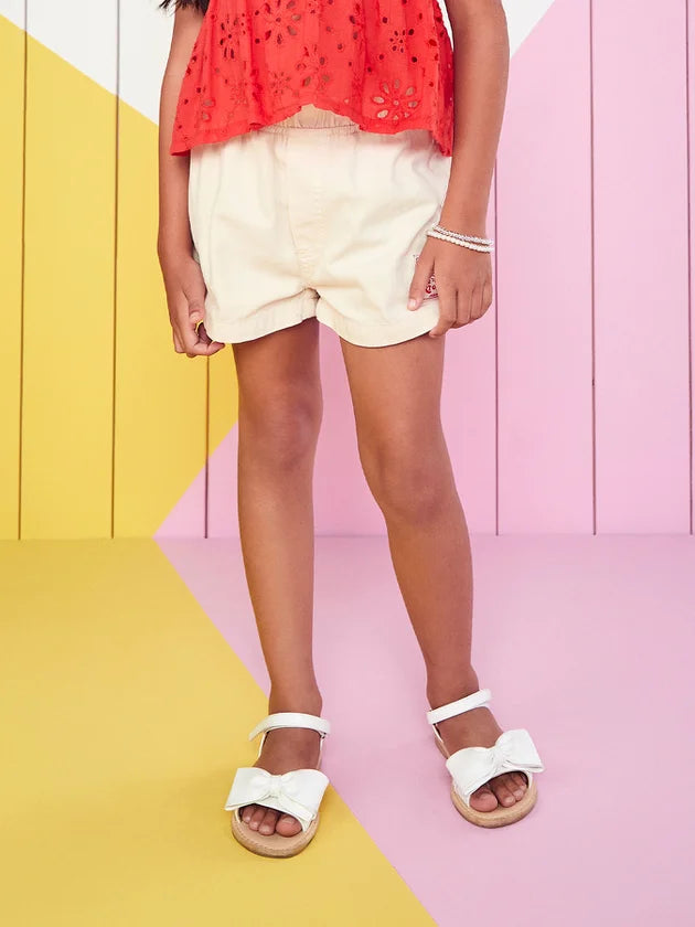 Conjunto Bata Vermelha e Short Bege - Momi