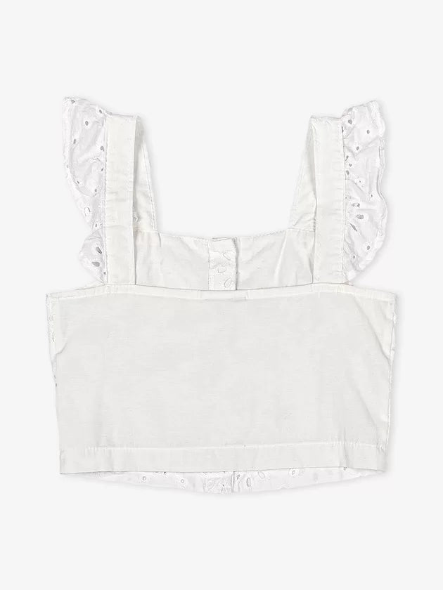 Conjunto Cropped e Saia em Lasie Branco - Momi