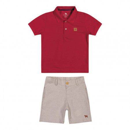 Conjunto Polo Vermelho - Charpey