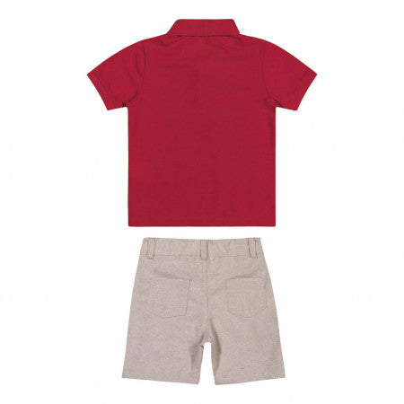 Conjunto Polo Vermelho - Charpey