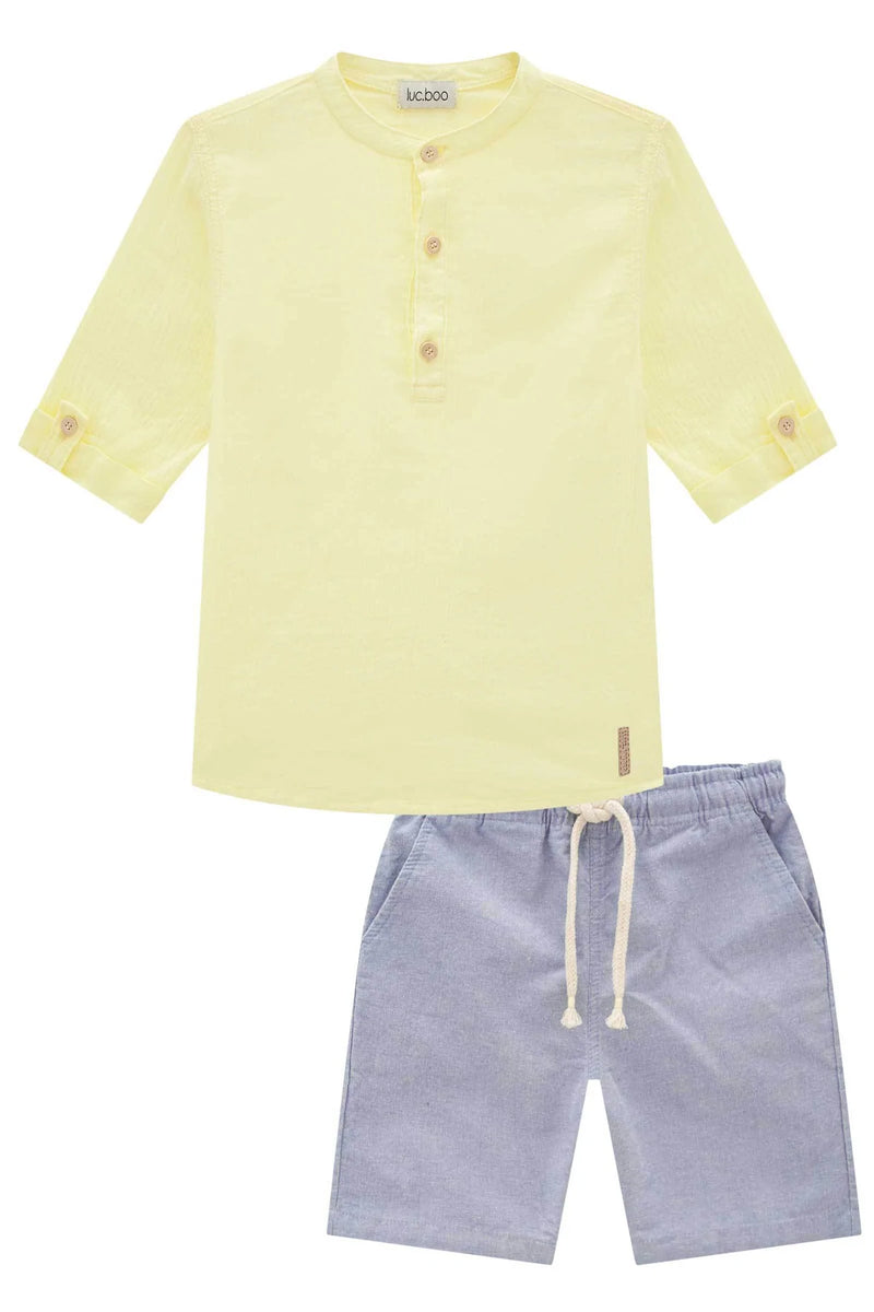 Conjunto Camisa Amarelo - Luc Boo